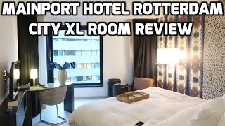 Mainport Hotel Rotterdam City XL Room Review [upl. by Eeuqram]