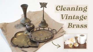 How to Clean Vintage Brass  2 Easy DIY Recipes [upl. by Delores]