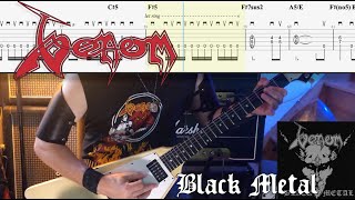 Black Metal  Venom  TAB  Cover  Tutorial [upl. by Eiliak]