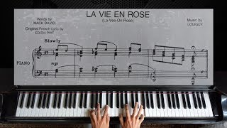 La Vie En Rose  Édith Piaf  Piano Tutorial [upl. by Hardej836]