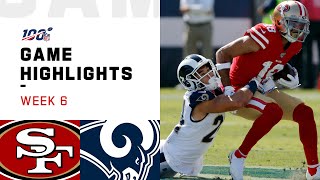 49ers vs Rams Week 6 Highlights  NFL 2019 [upl. by Nwahsit]