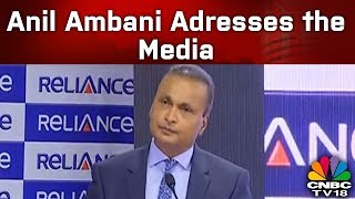 Anil Ambani Adresses the Media on Reliance InfraAdani Transmission Deal  Breaking News  CNBC TV18 [upl. by Aihsekyw]