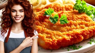 AUTHENTIC Wiener Schnitzel Recipe HOW to Make Schnitzel [upl. by Aicerg]