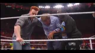 Brock Lesnar breaks Triple Hs arm  WWE Raw 43012 HQ [upl. by Naples644]