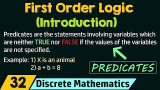 Introduction to First Order Logic [upl. by Day]