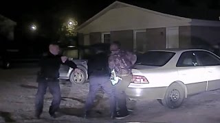 Officers shooting caught on camera [upl. by Netloc]