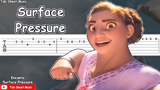 Surface Pressure  Encanto  Guitar Tutorial [upl. by Initof]