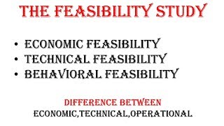 the feasibility study in system analysis [upl. by Lala]