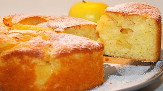 Delicious amp Quick Fluffy Apple Cake  Easy Recipe [upl. by Orlov]