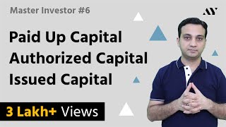 Paid Up Capital Authorized Capital amp Issued Share Capital  6 MASTER INVESTOR [upl. by Eveivenej]