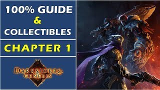 Chapter 1 Dethroned  Complete Walkthrough  All Collectibles  Darksiders Genesis [upl. by Trebleht]