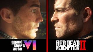 HQ DETAILS  GTA VI vs RDR2 [upl. by Penhall]