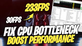 How To Fix CPU Bottleneck Fix StuttersFreezing  Increase GPU Performance [upl. by Sonafets376]