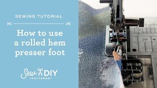 How to Use a Rolled Hem Presser Foot [upl. by Atinit]