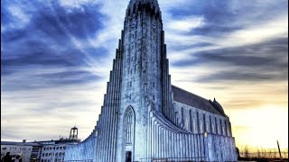 Inside Hallgrímskirkja in 4K Beautiful song played by organist in Church in Iceland Reykjavík [upl. by Llenra]