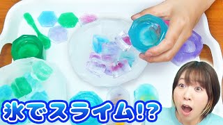 【DIY】全部氷w 丸ごと氷スライム作ってみた！！【slime】 [upl. by Schiff450]