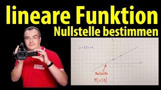 lineare Funktion  Nullstelle bestimmen und berechnen  Lehrerschmidt [upl. by Adiarf]