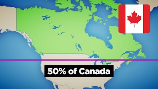 Why 50 of Canadians Live South of This Line [upl. by Sacul994]