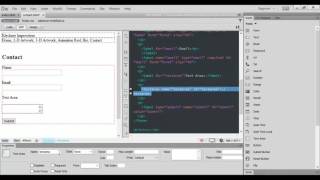 Adobe Dreamweaver CC Creating a Contact Form [upl. by Ahsaekal]