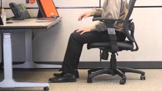 Ergonomic Positioning  Setting Chair Height [upl. by Ylicic]