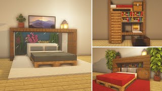 Minecraft 10 Bed Designs and Ideas [upl. by Atikcir]