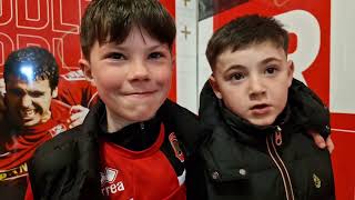 Fan Reaction from Walsall 23 Bradford [upl. by Nerreg534]