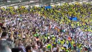 Third and fourth German goals celebration in the stadium in a single quick shot [upl. by Euphemia492]