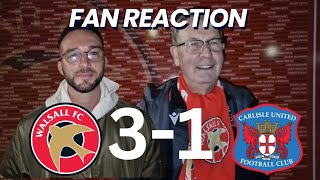 Fan Reaction after Walsall 31 Carlisle [upl. by Sarilda]