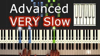 Mozart  Turkish March Rondo Alla Turca  VERY SLOW Piano Tutorial Easy  How To Play Synthesia [upl. by Beal]