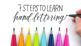 How to Learn Hand Lettering in 2021 7 Easy Steps for Hand Lettering Beginners [upl. by Jeffy436]