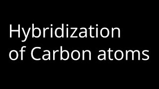 How to Identify the hybridization of Carbon Atoms [upl. by Eissirhc]