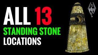 All Standing Stone Locations amp What They Do  Skyrim [upl. by Litch]