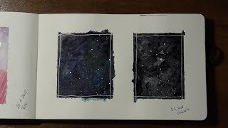 Tutorial Galaxie  Sternenhimmel in Aquarell [upl. by Bixby]