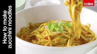 How to make zucchini noodles zoodles [upl. by Ecikram93]