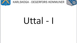 Uttal – I  Vuxnas lärande Karlskoga Degerfors [upl. by Mctyre761]