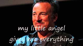 Bruce Springsteen  Jersey girl lyrics on clip [upl. by Eibocaj]