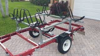 Harbor Freight Folding Kayak Trailer [upl. by Roberson873]