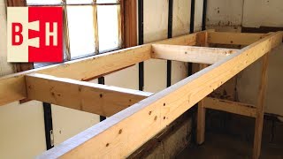 DIY Workbench  Simple design from 2x4s [upl. by Hsot]