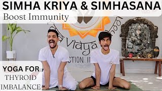 SIMHASANA KRIYA  SIMHA GARJANASANA  SIMHA KRIYA [upl. by Chipman216]