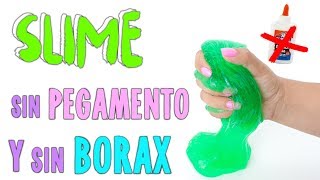 PROBANDO SLIME SIN PEGAMENTO Y SIN BORAX [upl. by Savvas]