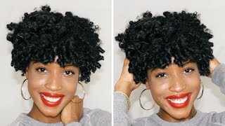 EASY Flexi Rod Tutorial For Short Natural Hair [upl. by Nylsej]