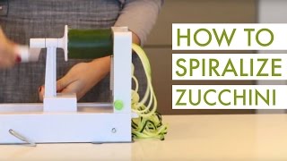 How to Spiralize Zucchini [upl. by Leahci409]