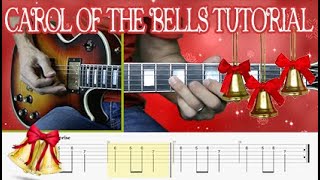 Carol of the Bells Guitar Tutorial  Lesson  Tabs  PlayAlong [upl. by Ahsiket]