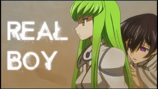 Lelouch x CC  Real Boy【AMV】 [upl. by Hittel12]