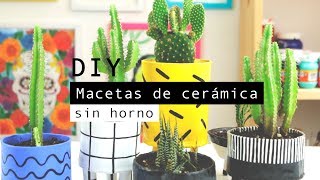 CÓMO HACER MACETAS DE CERÁMICA FRÍA WenDIY [upl. by Lasky]