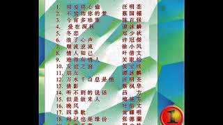 Hong Kong Unforgettable Cantonese Golden Hits 1 香港粤语难忘金曲 1 [upl. by Wrennie]