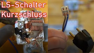 Kurzschluss Experiment ABB LSSchalter [upl. by Hildegaard]