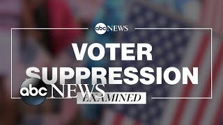 What is voter suppression l ABC News [upl. by Nylecsoj]