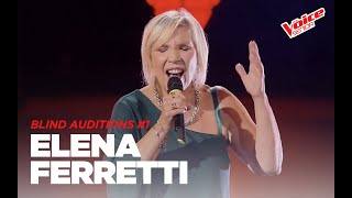 Elena Ferretti quotTi sentoquot  Blind Auditions 1  The Voice Senior [upl. by Dougy]