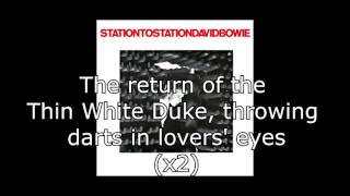 Station to Station  David Bowie  Lyrics [upl. by Samuelson119]